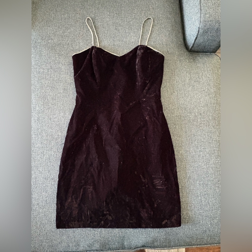 Elegant Black Velvet Dress